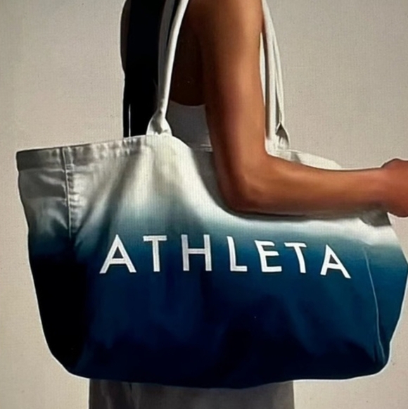 Athleta Gradient Blue Tote Bag NWT Power Of She - Picture 2 of 7